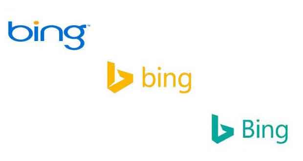 Les Logos du moteur de recherche Bing de Microsoft