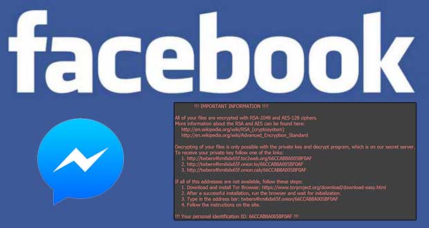 Facebook et le ransomware Locky