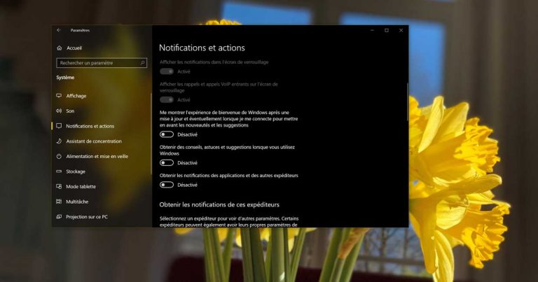  Windows Defender, comment personnaliser ses notifications sur Windows 10 Windows10_Notification_04-768x403