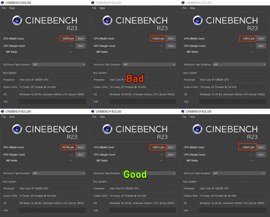 Impact of Windows Defender when running the Cinebench benchmark