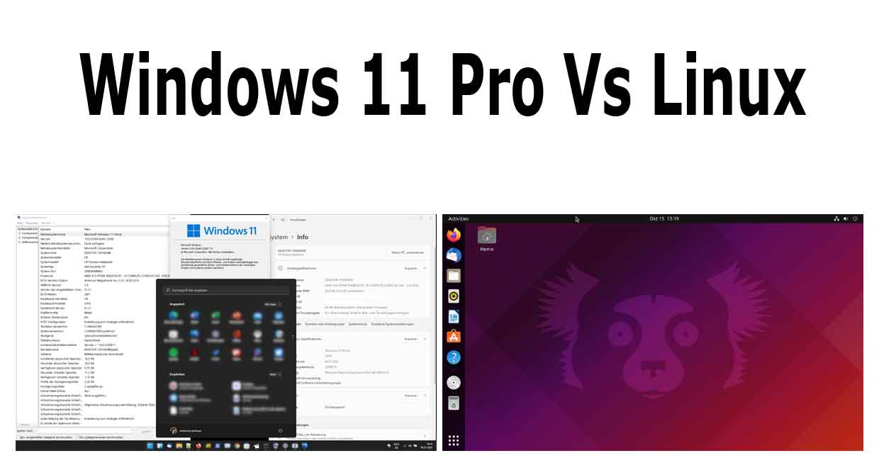 Performance : Windows 11 Pro Vs Linux