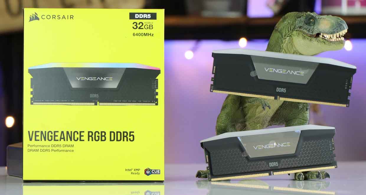 Kit mémoire Ram DDR5 Corsair Vengeance RGB 32 Go (2x16 Go