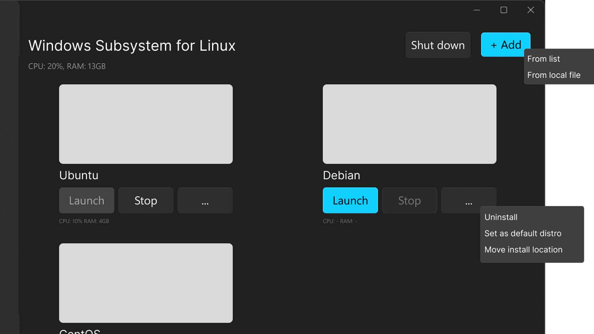 Interface graphique – Windows Subsystem for Linux